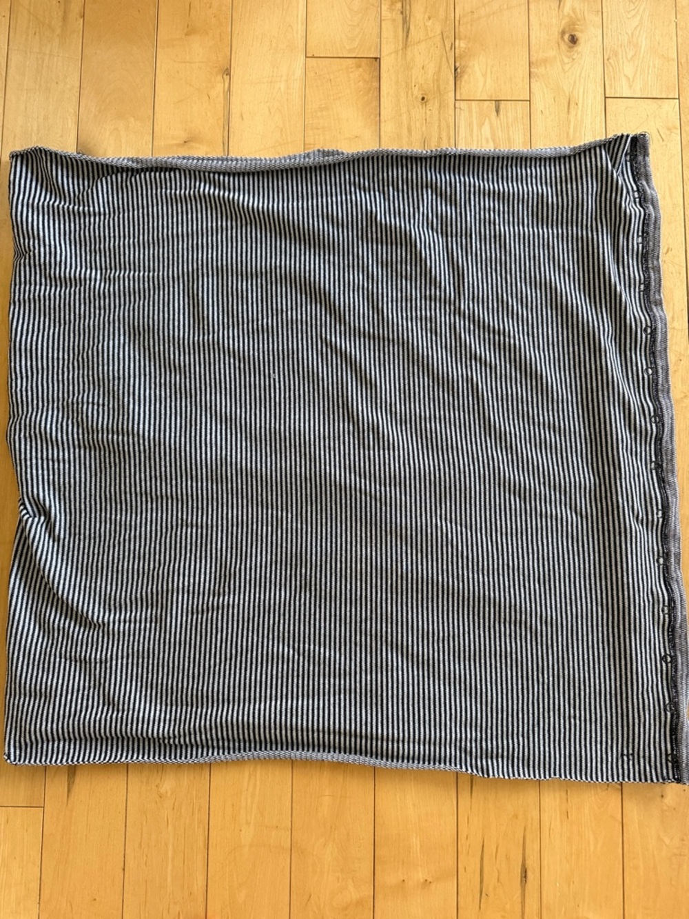 Lululemon Striped Black and White Knit Scarf